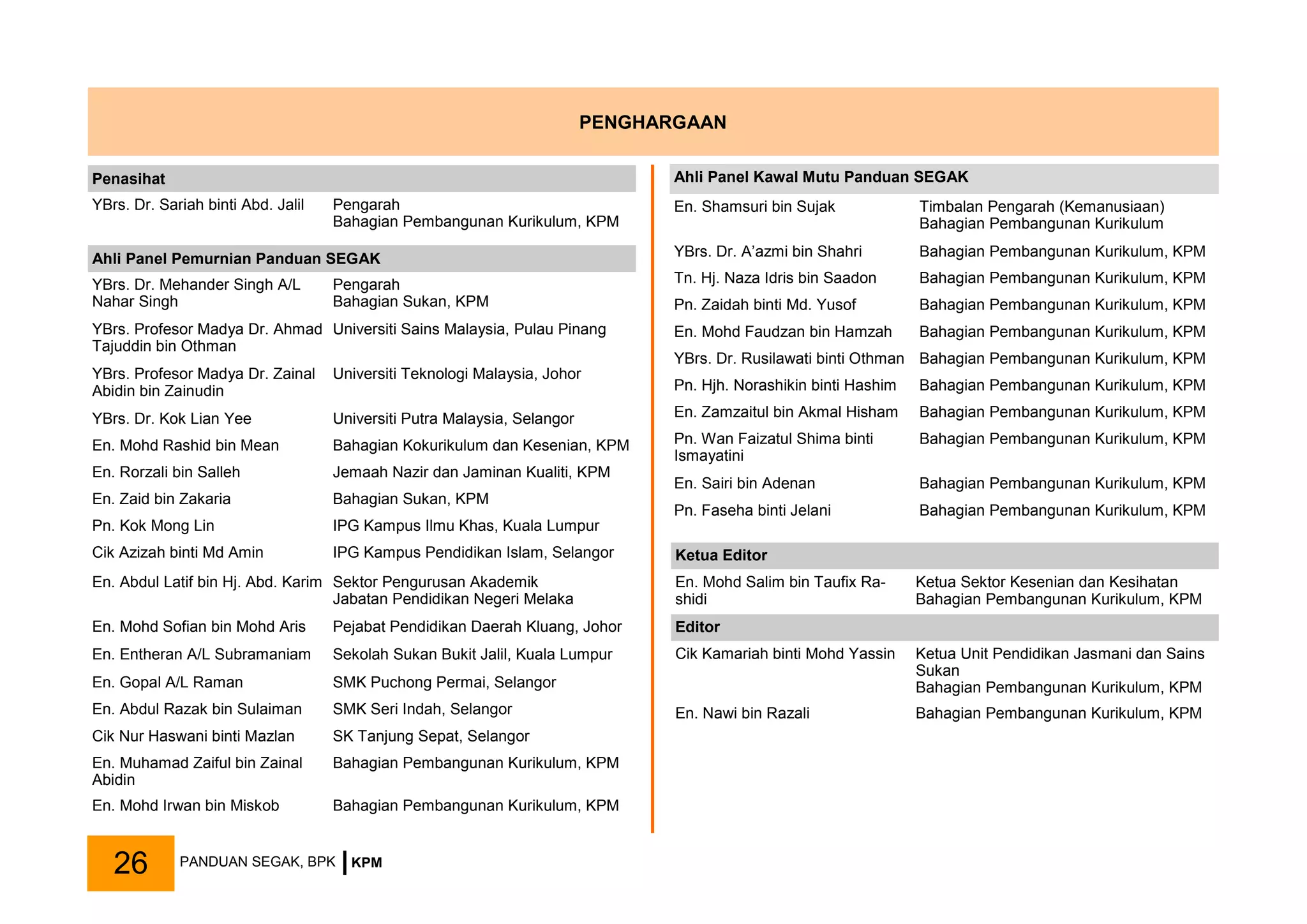 Panduan Ujian SEGAK | PDF