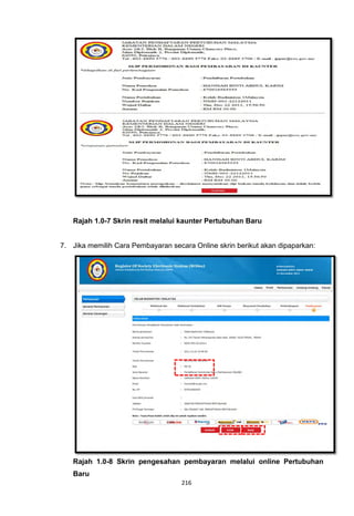Rajah 1.0-7 Skrin resit melalui kaunter Pertubuhan Baru


7. Jika memilih Cara Pembayaran secara Online skrin berikut akan dipaparkan:




   Rajah 1.0-8 Skrin pengesahan pembayaran melalui online Pertubuhan
   Baru
                                    216
 