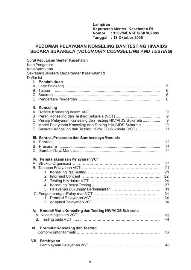 Contoh Surat Keputusan Hiv