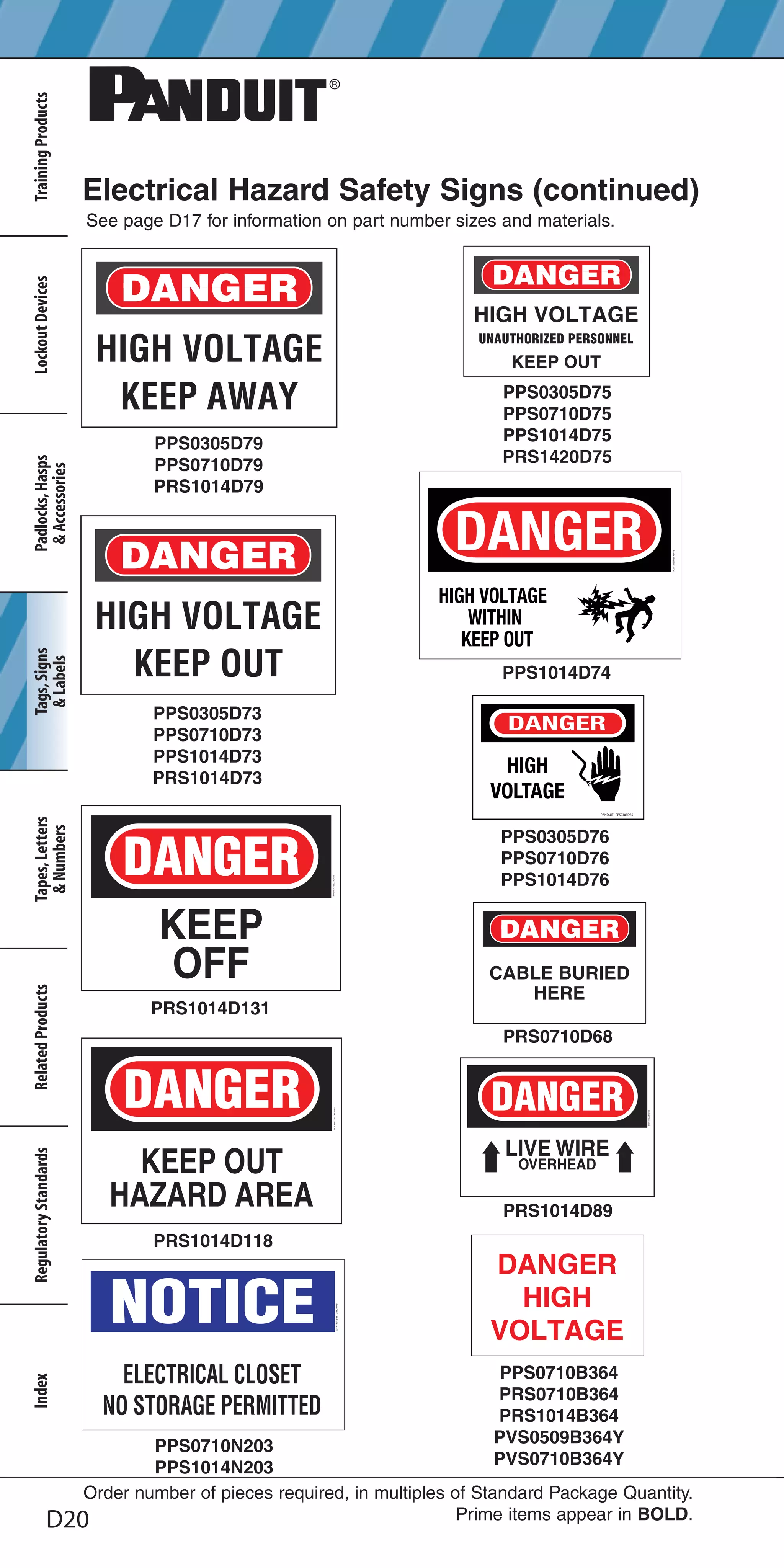 Panduit Lockout Tagout Electrical Safety Catalogue | PDF