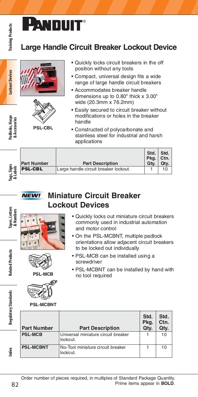 Panduit Lockout Tagout Electrical Safety Catalogue