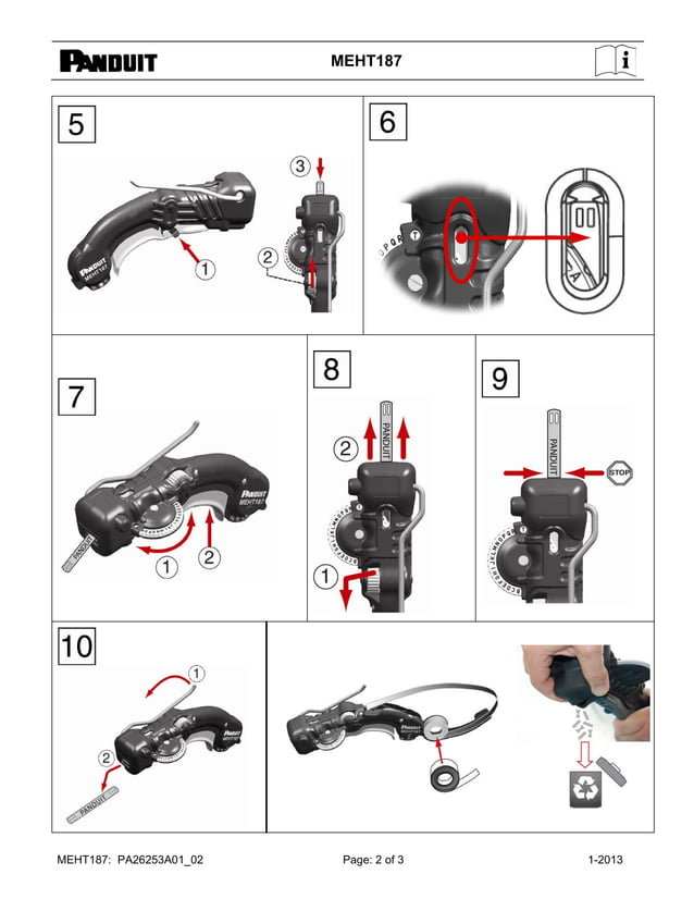 Panduit MEHT187 Cable Marking Hand Tools