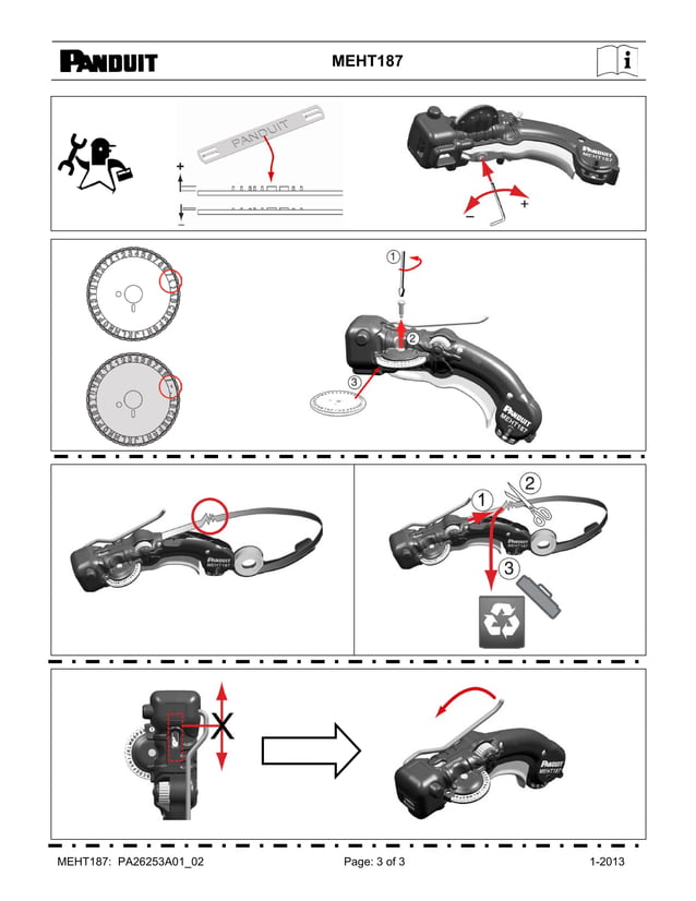 Panduit MEHT187 Cable Marking Hand Tools