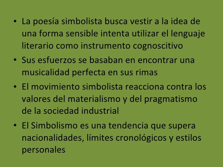 Simbolismo Y Poetas Malditos