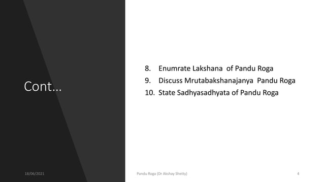 Pandu Roga | PPTX | Hinduism | Religion & Spirituality