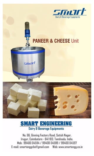 Paneer and cheese unit-Smart Engineering