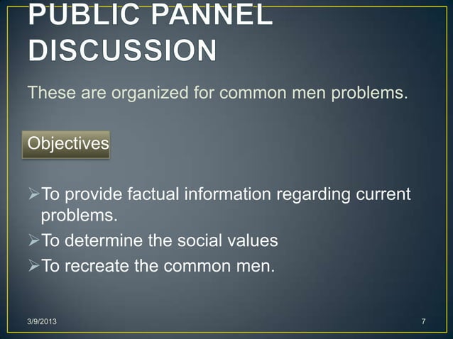 Panel | PPT