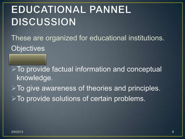 Panel | PPT