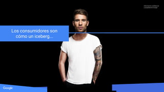 Conﬁdential + ProprietaryFuente: Lorem ipsum dolor sit amet, consectetur adipiscing elit. Duis non erat sem
Información conﬁdencial
y propiedad de Google
Los consumidores son
cómo un iceberg...
 