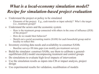 Beyond Experiments: General Equilibrium Simulation Methods for Impact Evaluation