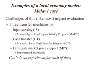 Beyond Experiments: General Equilibrium Simulation Methods for Impact Evaluation