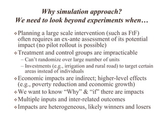 Beyond Experiments: General Equilibrium Simulation Methods for Impact Evaluation