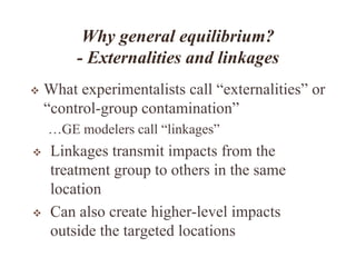 Beyond Experiments: General Equilibrium Simulation Methods for Impact Evaluation