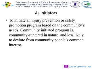 The Role of Communities in Community Safety Promotion | PDF