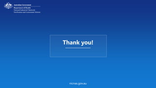 nicnas.gov.au Slide 7
nicnas.gov.au
Thank you!
 