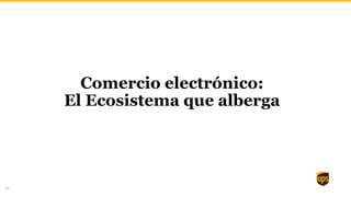 12
Comercio electrónico:
El Ecosistema que alberga
 