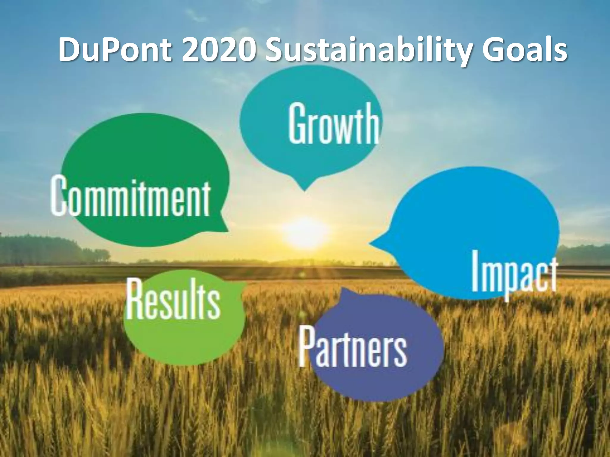 DuPont Sustainable Development PPT