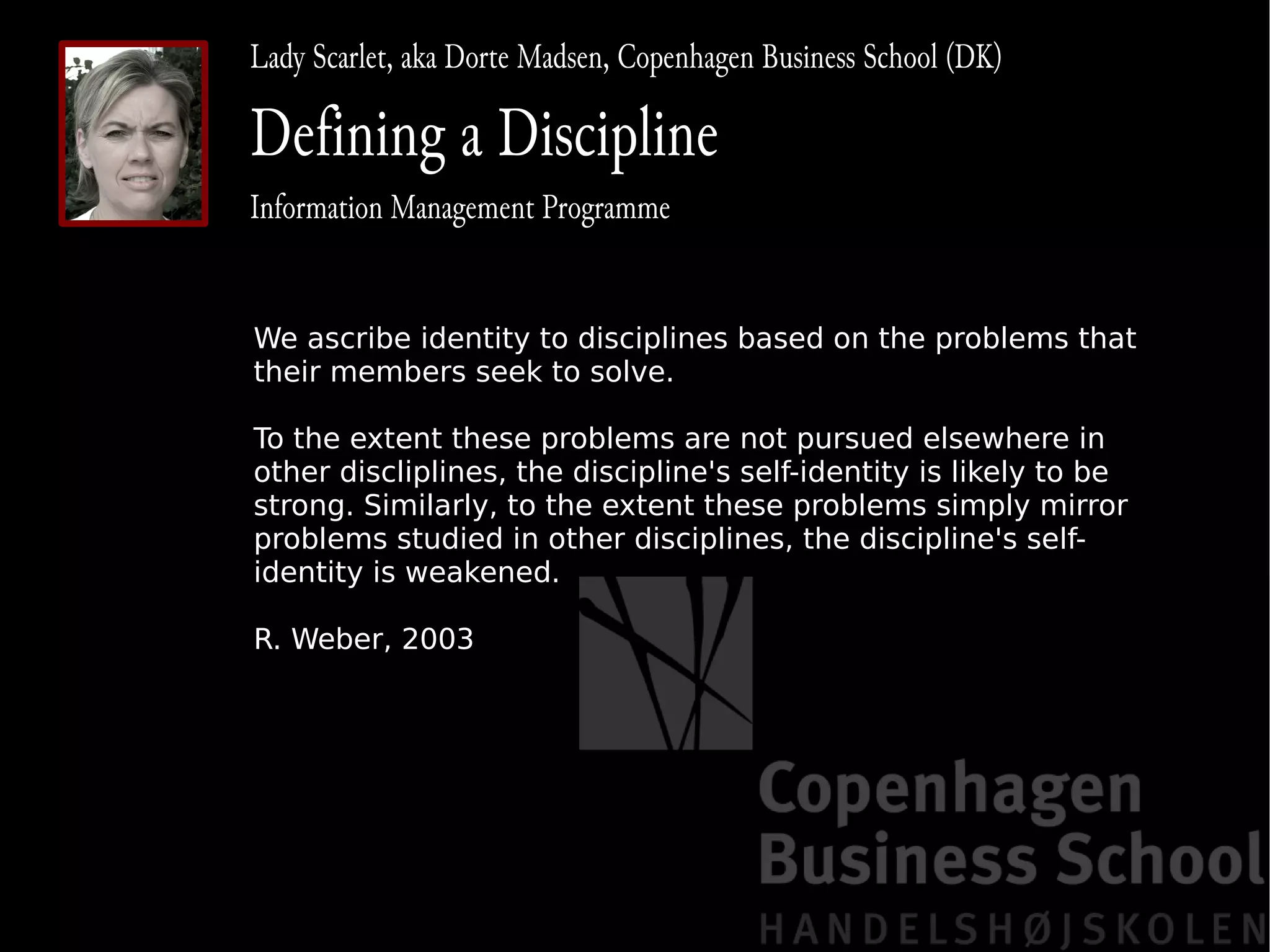 Establishing a Common Ground for IA Practice and Education