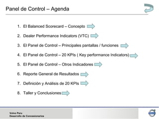 Panel de control indicadores | PPT