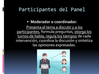 Un Panel Panel de discusión | PPTX