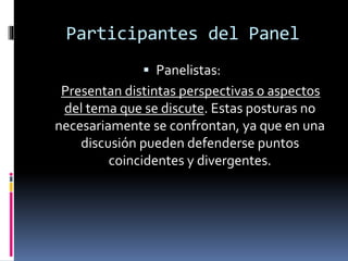 Un Panel Panel de discusión | PPTX