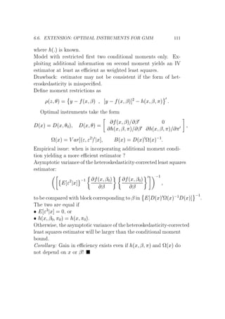 º º Ì ÆËÁÇÆ ÇÈÌÁÅ Ä ÁÆËÌÊÍÅ ÆÌË ÇÊ ÅÅ ½½½
Û Ö ´ µ × ÒÓÛÒº
ÅÓ Ð Û Ø Ö ×ØÖ Ø Ö×Ø ØÛÓ ÓÒ Ø ÓÒ Ð ÑÓÑ ÒØ× ÓÒÐÝº Ü¹
ÔÐÓ Ø Ò Ø ÓÒ Ð Ò ÓÖÑ Ø ÓÒ ÓÒ × ÓÒ ÑÓÑ ÒØ Ý Ð × Ò ÁÎ
×Ø Ñ ØÓÖ Ø Ð ×Ø × ÒØ × Û Ø Ð ×Ø ×ÕÙ Ö ×º
Ö Û ×Ø Ñ ØÓÖ Ñ Ý ÒÓØ ÓÒ× ×Ø ÒØ Ø ÓÖÑ Ó Ø¹
ÖÓ× ×Ø ØÝ × Ñ ××Ô º
Ò ÑÓÑ ÒØ Ö ×ØÖ Ø ÓÒ× ×
´Þ µ
¨
Ý   ´Ü ¬µ Ý   ´Ü ¬µ ¾   ´Ü ¬ µ
©¼
ÇÔØ Ñ Ð Ò×ØÖÙÑ ÒØ× Ø Ø ÓÖÑ
´Üµ ´Ü ¼µ ´Ü µ
´Ü ¬µ ¬¼ ¼
´Ü ¬ µ ¬¼ ´Ü ¬ µ ¼
ª´Üµ Î Ö ´ ¾µ¼ Ü ´Üµ ´Üµ¼ª´Üµ ½
ÑÔ Ö Ð ××Ù Û Ò × Ò ÓÖÔÓÖ Ø Ò Ø ÓÒ Ð ÑÓÑ ÒØ ÓÒ ¹
Ø ÓÒ Ý Ð Ò ÑÓÖ ÒØ ×Ø Ñ ØÓÖ
×ÝÑÔØÓØ Ú Ö Ò Ó Ø Ø ÖÓ× ×Ø ØÝ¹ ÓÖÖ Ø Ð ×Ø ×ÕÙ Ö ×
×Ø Ñ ØÓÖ
¨ ¾ Ü
© ½ ´Ü ¬¼µ
¬
´Ü ¬¼µ
¬
¼  ½
ØÓ ÓÑÔ Ö Û Ø ÐÓ ÓÖÖ ×ÔÓÒ Ò ØÓ ¬ Ò
¨
´Üµ¼ª´Üµ ½ ´Üµ
© ½
º
Ì ØÛÓ Ö ÕÙ Ð
¯ ¿ Ü ¼¸ ÓÖ
¯ ´Ü ¬¼ ¼µ ´Ü ¼µº
ÇØ ÖÛ × ¸ Ø ×ÝÑÔØÓØ Ú Ö Ò Ó Ø Ø ÖÓ× ×Ø ØÝ¹ ÓÖÖ Ø
Ð ×Ø ×ÕÙ Ö × ×Ø Ñ ØÓÖ Û ÐÐ Ð Ö Ö Ø Ò Ø ÓÒ Ø ÓÒ Ð ÑÓÑ ÒØ
ÓÙÒ º
ÓÖÓÐÐ ÖÝ Ò Ò Ò Ý Ü ×Ø× Ú Ò ´Ü ¬ µ Ò ª´Üµ Ó
ÒÓØ Ô Ò ÓÒ Ü ÓÖ ¬ ¤
 