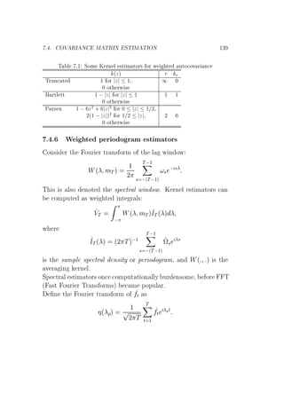 º º ÇÎ ÊÁ Æ Å ÌÊÁ ËÌÁÅ ÌÁÇÆ ½¿
Ì Ð º½ ËÓÑ Ã ÖÒ Ð ×Ø Ñ ØÓÖ× ÓÖ Û Ø ÙØÓ ÓÚ Ö Ò
´Þµ Ö Ö
ÌÖÙÒ Ø ½ ÓÖ Þ ½¸ ½ ¼
¼ ÓØ ÖÛ ×
ÖØÐ ØØ ½   Þ ÓÖ Þ ½ ½ ½
¼ ÓØ ÖÛ ×
È ÖÞ Ò ½   Þ¾
· Þ ¿
ÓÖ ¼ Þ ½ ¾¸
¾´½   Þ µ¿
ÓÖ ½ ¾ Þ ¸ ¾
¼ ÓØ ÖÛ ×
º º Ï Ø Ô Ö Ó Ó Ö Ñ ×Ø Ñ ØÓÖ×
ÓÒ× Ö Ø ÓÙÖ Ö ØÖ Ò× ÓÖÑ Ó Ø Ð Û Ò ÓÛ
Ï´ ÑÌµ
½
¾
Ì ½
×  ´Ì ½µ
×
  ×
Ì × × Ð×Ó ÒÓØ Ø ×Ô ØÖ Ð Û Ò ÓÛº Ã ÖÒ Ð ×Ø Ñ ØÓÖ× Ò
ÓÑÔÙØ × Û Ø ÒØ Ö Ð×
ÎÌ
 
Ï´ ÑÌµÁÌ´ µ
Û Ö
ÁÌ´ µ ´¾ Ìµ ½
Ì ½
×  ´Ì ½µ
ª×
×
× Ø × ÑÔÐ ×Ô ØÖ Ð Ò× ØÝ ÓÖ Ô Ö Ó Ó Ö Ñ¸ Ò Ï´ µ × Ø
Ú Ö Ò ÖÒ Ðº
ËÔ ØÖ Ð ×Ø Ñ ØÓÖ× ÓÒ ÓÑÔÙØ Ø ÓÒ ÐÐÝ ÙÖ Ò×ÓÑ ¸ ÓÖ Ì
´ ×Ø ÓÙÖ Ö ÌÖ Ò× ÓÖÑ×µ Ñ ÔÓÔÙÐ Öº
Ò Ø ÓÙÖ Ö ØÖ Ò× ÓÖÑ Ó Ø ×
´ Ôµ
½
Ô
¾ Ì
Ì
Ø ½
Ø
ÔØ
 