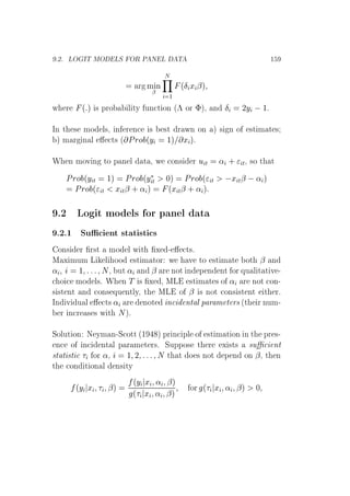 º¾º ÄÇ ÁÌ ÅÇ ÄË ÇÊ È Æ Ä Ì ½
Ö Ñ Ò
¬
Æ
½
´Æ Ü ¬µ
Û Ö ´ µ × ÔÖÓ Ð ØÝ ÙÒ Ø ÓÒ ´£ ÓÖ ¨µ¸ Ò Æ ¾Ý  ½º
ÁÒ Ø × ÑÓ Ð×¸ Ò Ö Ò × ×Ø Ö ÛÒ ÓÒ µ × Ò Ó ×Ø Ñ Ø ×
µ Ñ Ö Ò Ð Ø× ´ ÈÖÓ ´Ý ½µ Ü µº
Ï Ò ÑÓÚ Ò ØÓ Ô Ò Ð Ø ¸ Û ÓÒ× Ö Ù Ø « · Ø¸ ×Ó Ø Ø
ÈÖÓ ´Ý Ø ½µ ÈÖÓ ´Ý£
Ø ¼µ ÈÖÓ ´ Ø  Ü Ø¬  « µ
ÈÖÓ ´ Ø Ü Ø¬ · « µ ´Ü Ø¬ · « µ
º¾ ÄÓ Ø ÑÓ Ð× ÓÖ Ô Ò Ð Ø
º¾º½ ËÙ ÒØ ×Ø Ø ×Ø ×
ÓÒ× Ö Ö×Ø ÑÓ Ð Û Ø Ü ¹ Ø×º
Å Ü ÑÙÑ Ä Ð ÓÓ ×Ø Ñ ØÓÖ Û Ú ØÓ ×Ø Ñ Ø ÓØ ¬ Ò
« ½ Æ¸ ÙØ « Ò ¬ Ö ÒÓØ Ò Ô Ò ÒØ ÓÖ ÕÙ Ð Ø Ø Ú ¹
Ó ÑÓ Ð×º Ï Ò Ì × Ü ¸ ÅÄ ×Ø Ñ Ø × Ó « Ö ÒÓØ ÓÒ¹
× ×Ø ÒØ Ò ÓÒ× ÕÙ ÒØÐÝ¸ Ø ÅÄ Ó ¬ × ÒÓØ ÓÒ× ×Ø ÒØ Ø Öº
ÁÒ Ú Ù Ð Ø× « Ö ÒÓØ Ò ÒØ Ð Ô Ö Ñ Ø Ö× ´Ø Ö ÒÙÑ¹
Ö Ò Ö × × Û Ø Æµº
ËÓÐÙØ ÓÒ Æ ÝÑ Ò¹Ë ÓØØ ´½ µ ÔÖ Ò ÔÐ Ó ×Ø Ñ Ø ÓÒ Ò Ø ÔÖ ×¹
Ò Ó Ò ÒØ Ð Ô Ö Ñ Ø Ö×º ËÙÔÔÓ× Ø Ö Ü ×Ø× ×Ù ÒØ
×Ø Ø ×Ø ÓÖ «¸ ½ ¾ Æ Ø Ø Ó × ÒÓØ Ô Ò ÓÒ ¬¸ Ø Ò
Ø ÓÒ Ø ÓÒ Ð Ò× ØÝ
´Ý Ü ¬µ
´Ý Ü « ¬µ
´ Ü « ¬µ
ÓÖ ´ Ü « ¬µ ¼
 