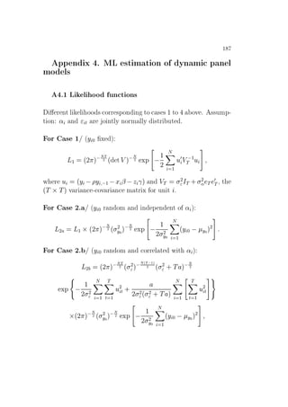 ½
ÔÔ Ò Ü º ÅÄ ×Ø Ñ Ø ÓÒ Ó ÝÒ Ñ Ô Ò Ð
ÑÓ Ð×
º½ Ä Ð ÓÓ ÙÒ Ø ÓÒ×
Ö ÒØ Ð Ð ÓÓ × ÓÖÖ ×ÔÓÒ Ò ØÓ × × ½ ØÓ ÓÚ º ××ÙÑÔ¹
Ø ÓÒ « Ò Ø Ö Ó ÒØÐÝ ÒÓÖÑ ÐÐÝ ×ØÖ ÙØ º
ÓÖ × ½» ´Ý ¼ Ü µ
Ä½ ´¾ µ ÆÌ
¾ ´ Ø Î µ Æ
¾ ÜÔ  ½
¾
Æ
½
Ù¼Î  ½
Ì Ù
Û Ö Ù ´Ý   Ý  ½  Ü ¬  Þ ­µ Ò ÎÌ
¾ÁÌ · ¾
« Ì
¼
Ì ¸ Ø
´Ì ¢Ìµ Ú Ö Ò ¹ ÓÚ Ö Ò Ñ ØÖ Ü ÓÖ ÙÒ Ø º
ÓÖ × ¾º » ´Ý ¼ Ö Ò ÓÑ Ò Ò Ô Ò ÒØ Ó « µ
Ä¾ Ä½ ¢´¾ µ Æ
¾ ´ ¾
Ý¼
µ Æ
¾ ÜÔ   ½
¾ ¾Ý¼
Æ
½
´Ý ¼   Ý¼
µ¾
ÓÖ × ¾º » ´Ý ¼ Ö Ò ÓÑ Ò ÓÖÖ Ð Ø Û Ø « µ
Ä¾ ´¾ µ ÆÌ
¾ ´ ¾µ Æ´Ì ½µ
¾ ´ ¾ · Ì µ Æ
¾
ÜÔ
´
  ½
¾ ¾
Æ
½
Ì
Ø ½
Ù¾
Ø ·
¾ ¾´ ¾ · Ì µ
Æ
½
Ì
Ø ½
Ù¾
Ø
µ
¢´¾ µ Æ
¾ ´ ¾
Ý¼
µ Æ
¾ ÜÔ   ½
¾ ¾Ý¼
Æ
½
´Ý ¼   Ý¼
µ¾
 