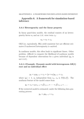 ¾¼¼ ÈÈ Æ Á º Ê Å ÏÇÊÃ ÇÊ ËÁÅÍÄ ÌÁÇÆ¹ Ë ÁÆ Ê Æ
ÔÔ Ò Ü º Ö Ñ ÛÓÖ ÓÖ × ÑÙÐ Ø ÓÒ¹ ×
Ò Ö Ò
º º½ À Ø ÖÓ Ò ØÝ Ò Ø Ð Ò Ö ÔÖÓÔ ÖØÝ
ÁÒ Ð Ò Ö Ô Ò Ð¹ Ø ÑÓ Ð×¸ Ø Ö × Ù Ð ÓÒ× ×Ø× Ó Ò Ø ÖÓ¹
Ò ØÝ ØÓÖ « Ò Ò º º º ÖÖÓÖ Ø ÖÑ Ø
Ù Ø « · Ø
ÇÄË ´ÓÖ¸ ÕÙ Ú Ð ÒØÐÝ¸ ÅÄµ Ý Ð ÓÒ× ×Ø ÒØ ÙØ ÒÓØ ÒØ ×Ø ¹
Ñ Ø × ÙÒÓ × ÖÚ Ø ÖÓ Ò ØÝ × ÓÑ ØØ º
ÁÒ ÒÓÒÐ Ò Ö ÑÓ Ð×¸ Ø × Ó Ø Ò Ð × ØÓ × Ò ÒØ × ×º ÇØ Ö
ÔÖÓ Ð Ñ ÙÐØ ØÓ ÓÑÔÙØ Ø Ð Ð ÓÓ Ó ÒÓÒÐ Ò Ö ÑÓ Ð×
Ù× Ó Ô Ò ÒØ Ó × ÖÚ Ø ÓÒ× ÓÖ Ú Ò Ò Ú Ù Ð ´Ý Ø ×
ÒÓØ º º ºµº
º º½º½ Ü ÑÔÐ ÝÒ Ñ ÑÓ Ð Û Ø Ø ÖÓ ÒÓÙ× Ê´½µ
ÖÓÓØ Ò ÒÓ Ò Ú Ù Ð Ø
Ý Ø Ý Ø ½ · Ø ´ · « µÝ Ø ½ · Ø
Û Ö ½¸ « Ò Ô Ò ÒØ ÖÓÑ Ø¸ Ø × Æ´¼ ¾µº Ì
ÒÓÒÐ Ò Ö ØÙÖ Ó Ø ÑÓ Ð ÓÑ × ÖÓÑ
Ý Ø Ø · Ø ½ · ¾
Ø ½ · ¡¡¡· Ø  ·
Á Ø Ö ×ØÖ Ø ÑÓ Ð × ×Ø Ñ Ø ¸ ÙÒ Ö Ø ÓÐÐÓÛ Ò Ø Ò¹
Ö Ø Ò ÔÖÓ ××
Ý Ø Ý Ø ½ · Ø
 