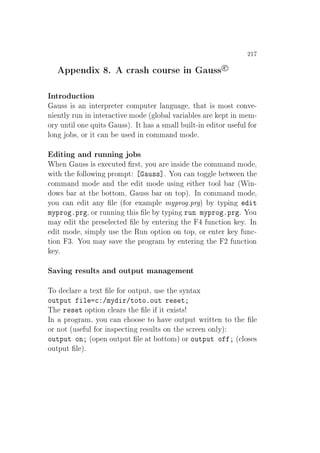 ¾½
ÔÔ Ò Ü º Ö × ÓÙÖ× Ò Ù××­
ÁÒØÖÓ Ù Ø ÓÒ
Ù×× × Ò ÒØ ÖÔÖ Ø Ö ÓÑÔÙØ Ö Ð Ò Ù ¸ Ø Ø × ÑÓ×Ø ÓÒÚ ¹
Ò ÒØÐÝ ÖÙÒ Ò ÒØ Ö Ø Ú ÑÓ ´ ÐÓ Ð Ú Ö Ð × Ö ÔØ Ò Ñ Ñ¹
ÓÖÝ ÙÒØ Ð ÓÒ ÕÙ Ø× Ù××µº ÁØ × ×Ñ ÐÐ Ù ÐØ¹ Ò ØÓÖ Ù× ÙÐ ÓÖ
ÐÓÒ Ó ×¸ ÓÖ Ø Ò Ù× Ò ÓÑÑ Ò ÑÓ º
Ø Ò Ò ÖÙÒÒ Ò Ó ×
Ï Ò Ù×× × Ü ÙØ Ö×Ø¸ ÝÓÙ Ö Ò× Ø ÓÑÑ Ò ÑÓ ¸
Û Ø Ø ÓÐÐÓÛ Ò ÔÖÓÑÔØ Ù×× º ÓÙ Ò ØÓ Ð ØÛ Ò Ø
ÓÑÑ Ò ÑÓ Ò Ø Ø ÑÓ Ù× Ò Ø Ö ØÓÓÐ Ö ´Ï Ò¹
ÓÛ× Ö Ø Ø ÓØØÓÑ¸ Ù×× Ö ÓÒ ØÓÔµº ÁÒ ÓÑÑ Ò ÑÓ ¸
ÝÓÙ Ò Ø ÒÝ Ð ´ ÓÖ Ü ÑÔÐ ÑÝÔÖÓ ºÔÖ µ Ý ØÝÔ Ò Ø
ÑÝÔÖÓ ºÔÖ ¸ ÓÖ ÖÙÒÒ Ò Ø × Ð Ý ØÝÔ Ò ÖÙÒ ÑÝÔÖÓ ºÔÖ º ÓÙ
Ñ Ý Ø Ø ÔÖ × Ð Ø Ð Ý ÒØ Ö Ò Ø ÙÒ Ø ÓÒ Ýº ÁÒ
Ø ÑÓ ¸ × ÑÔÐÝ Ù× Ø ÊÙÒ ÓÔØ ÓÒ ÓÒ ØÓÔ¸ ÓÖ ÒØ Ö Ý ÙÒ ¹
Ø ÓÒ ¿º ÓÙ Ñ Ý × Ú Ø ÔÖÓ Ö Ñ Ý ÒØ Ö Ò Ø ¾ ÙÒ Ø ÓÒ
Ýº
Ë Ú Ò Ö ×ÙÐØ× Ò ÓÙØÔÙØ Ñ Ò Ñ ÒØ
ÌÓ Ð Ö Ø ÜØ Ð ÓÖ ÓÙØÔÙØ¸ Ù× Ø ×ÝÒØ Ü
ÓÙØÔÙØ Ð »ÑÝ Ö»ØÓØÓºÓÙØ Ö × Ø
Ì Ö × Ø ÓÔØ ÓÒ Ð Ö× Ø Ð Ø Ü ×Ø×
ÁÒ ÔÖÓ Ö Ñ¸ ÝÓÙ Ò ÓÓ× ØÓ Ú ÓÙØÔÙØ ÛÖ ØØ Ò ØÓ Ø Ð
ÓÖ ÒÓØ ´Ù× ÙÐ ÓÖ Ò×Ô Ø Ò Ö ×ÙÐØ× ÓÒ Ø × Ö Ò ÓÒÐÝµ
ÓÙØÔÙØ ÓÒ ´ÓÔ Ò ÓÙØÔÙØ Ð Ø ÓØØÓÑµ ÓÖ ÓÙØÔÙØ Ó ´ ÐÓ× ×
ÓÙØÔÙØ Ð µº
 