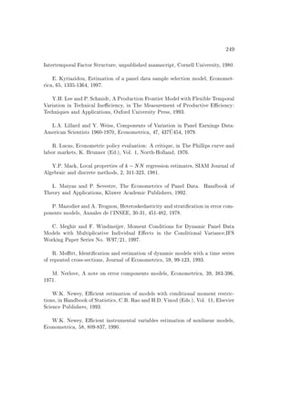 ¾
ÁÒØ ÖØ ÑÔÓÖ Ð ØÓÖ ËØÖÙ ØÙÖ ¸ ÙÒÔÙ Ð × Ñ ÒÙ× Ö ÔØ¸ ÓÖÒ ÐÐ ÍÒ Ú Ö× ØÝ¸ ½ ¼º
º ÃÝÖ Þ ÓÙ¸ ×Ø Ñ Ø ÓÒ Ó Ô Ò Ð Ø × ÑÔÐ × Ð Ø ÓÒ ÑÓ Ð¸ ÓÒÓÑ Ø¹
Ö ¸ ¸ ½¿¿ ¹½¿ ¸ ½ º
ºÀº Ä Ò Èº Ë Ñ Ø¸ ÈÖÓ Ù Ø ÓÒ ÖÓÒØ Ö ÅÓ Ð Û Ø Ð Ü Ð Ì ÑÔÓÖ Ð
Î Ö Ø ÓÒ Ò Ì Ò Ð ÁÒ Ò Ý¸ Ò Ì Å ×ÙÖ Ñ ÒØ Ó ÈÖÓ Ù Ø Ú Ò Ý
Ì Ò ÕÙ × Ò ÔÔÐ Ø ÓÒ×¸ ÇÜ ÓÖ ÍÒ Ú Ö× ØÝ ÈÖ ××¸ ½ ¿º
Äº º Ä ÐÐ Ö Ò º Ï ××¸ ÓÑÔÓÒ ÒØ× Ó Î Ö Ø ÓÒ Ò È Ò Ð ÖÒ Ò × Ø
Ñ Ö Ò Ë ÒØ ×Ø× ½ ¼¹½ ¼¸ ÓÒÓÑ ØÖ ¸ ¸ ¿ ç ¸ ½ º
Êº ÄÙ ×¸ ÓÒÓÑ ØÖ ÔÓÐ Ý Ú ÐÙ Ø ÓÒ Ö Ø ÕÙ ¸ Ò Ì È ÐÐ Ô× ÙÖÚ Ò
Ð ÓÖ Ñ Ö Ø×¸ Ãº ÖÙÒÒ Ö ´ ºµ¸ ÎÓÐº ½¸ ÆÓÖØ ¹ÀÓÐÐ Ò ¸ ½ º
ºÈº Å ¸ ÄÓ Ð ÔÖÓÔ ÖØ × Ó  Æ Æ Ö Ö ×× ÓÒ ×Ø Ñ Ø ×¸ ËÁ Å ÂÓÙÖÒ Ð Ó
Ð Ö Ò × Ö Ø Ñ Ø Ó ×¸ ¾¸ ¿½½¹¿¾¿¸ ½ ½º
Äº Å ØÝ × Ò Èº Ë Ú ×ØÖ ¸ Ì ÓÒÓÑ ØÖ × Ó È Ò Ð Ø º À Ò ÓÓ Ó
Ì ÓÖÝ Ò ÔÔÐ Ø ÓÒ×¸ ÃÐÙÛ Ö Ñ ÈÙ Ð × Ö×¸ ½ ¾º
Èº Å ÞÓ Ö Ò º ÌÖÓ ÒÓÒ¸ À Ø ÖÓ× ×Ø ØÝ Ò ×ØÖ Ø Ø ÓÒ Ò ÖÖÓÖ ÓÑ¹
ÔÓÒ ÒØ× ÑÓ Ð×¸ ÒÒ Ð × Ð³ÁÆË ¸ ¿¼¹¿½¸ ½¹ ¾¸ ½ º
º Å Ö Ò º Ï Ò Ñ Ö¸ ÅÓÑ ÒØ ÓÒ Ø ÓÒ× ÓÖ ÝÒ Ñ È Ò Ð Ø
ÅÓ Ð× Û Ø ÅÙÐØ ÔÐ Ø Ú ÁÒ Ú Ù Ð Ø× Ò Ø ÓÒ Ø ÓÒ Ð Î Ö Ò ¸Á Ë
ÏÓÖ Ò È Ô Ö Ë Ö × ÆÓº Ï »¾½¸ ½ º
Êº ÅÓ ØØ¸ Á ÒØ Ø ÓÒ Ò ×Ø Ñ Ø ÓÒ Ó ÝÒ Ñ ÑÓ Ð× Û Ø Ø Ñ × Ö ×
Ó Ö Ô Ø ÖÓ××¹× Ø ÓÒ×¸ ÂÓÙÖÒ Ð Ó ÓÒÓÑ ØÖ ×¸ ¸ ¹½¾¿¸ ½ ¿º
Åº Æ ÖÐÓÚ ¸ ÒÓØ ÓÒ ÖÖÓÖ ÓÑÔÓÒ ÒØ× ÑÓ Ð×¸ ÓÒÓÑ ØÖ ¸ ¿ ¸ ¿ ¿¹¿ ¸
½ ½º
ÏºÃº Æ Û Ý¸ ÒØ ×Ø Ñ Ø ÓÒ Ó ÑÓ Ð× Û Ø ÓÒ Ø ÓÒ Ð ÑÓÑ ÒØ Ö ×ØÖ ¹
Ø ÓÒ×¸ Ò À Ò ÓÓ Ó ËØ Ø ×Ø ×¸ ºÊº Ê Ó Ò Àº º Î ÒÓ ´ ×ºµ¸ ÎÓÐº ½½¸ Ð× Ú Ö
Ë Ò ÈÙ Ð × Ö×¸ ½ ¿º
ÏºÃº Æ Û Ý¸ ÒØ Ò×ØÖÙÑ ÒØ Ð Ú Ö Ð × ×Ø Ñ Ø ÓÒ Ó ÒÓÒÐ Ò Ö ÑÓ Ð×¸
ÓÒÓÑ ØÖ ¸ ¸ ¼ ¹ ¿ ¸ ½ ¼º
 