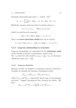 º½º ÅÇÌÁÎ ÌÁÇÆ ¿
ËØÓ ×Ø Ö Ñ ÛÓÖ Û Ø Ù´ µ  ½ ¾´¬   µ¾
¬   ½
½ · Ö
½ · Æ
´¬   ¾µ ¸ ½ ¾ Ö Æ
À ÐÐ ÙÐ Ö ÕÙ Ø ÓÒ Û Ø ÑÓÖ Ø Ò ¾ Ô Ö Ó × Ö Ù × ØÓ
Ø·½ Ø · Ø·½ Û Ö Ø·½ × º º º
Û × Ø ×Ø ÖÓÑ Ø ÕÙ Ø ÓÒ
¡ Ø ¬¼ · ¬½ÝØ · ¬¾´ÝØ ½   Ø ½µ · Ø
Ì × × Ò ÖÖÓÖ¹ ÓÖÖ Ø ÓÒ ÑÓ Ð Ø Ø Ò ÛÖ ØØ Ò
Ø ¬¼ · ¬½ÝØ · ´ Ø ½  ¬½ÝØ ½µ · ¬¾´ÝØ ½   Ø ½µ · Ø
º½º¿ ÄÓÒ ¹ÖÙÒ Ö Ð Ø ÓÒ× Ô× Ò ÓÒÓÑ ×
ÄÓÒ ¹ÖÙÒ Ö Ð Ø ÓÒ× Ô× Ö Ö ÔÖ × ÒØ Ý Ø ×Ø Ø ÓÒ ÖÝ Ô Ø
Ó Ø Ú Ö Ð Ó ÒØ Ö ×Ø ´ ÓÒ×ÙÑÔØ ÓÒ¸ Ô Ø Ð ×ØÓ ¸ºººµ
ÝØ·½
ÝØ
Ò Û Ú Ö Ð ÜØ¸ ÝØ·½ ÝØ · ÜØ·½¬¸ ×Ø Ø ÓÒ ÖÝ
ÕÙ Ð Ö ÙÑ Ô Ø × Ý£ Ü£¬
½  º
º½º¿º½ ÄÓÒ ¹ÖÙÒ Ð ×Ø Ø ×
ÝÒ Ñ ÑÓ Ð× Ö ÐÔ ÙÐ Ò ÓÑÔÙØ Ò ÐÓÒ ¹ÖÙÒ Ð ×Ø Ø ×º
ÓÒ× Ö ÓÖ Ü ÑÔÐ Ø ÝÒ Ñ ÓÒ×ÙÑÔØ ÓÒ ÑÓ Ð
Ø· Ø·  ½ · È Ø· ¬ · Ù Ø·
Û Ö Ø· Ò È Ø· Ö ×Ô Ø Ú ÐÝ ÒÓØ ÐÓ × Ó ÓÒ×ÙÑÔØ ÓÒ
Ò ÔÖ º Ä ÓÒ×ÙÑÔØ ÓÒ Ö ÓÙÒØ× ÓÖ Ø×º Ï
Ú
Ø·
·½
Ø ½ · È Ø ·  ½È Ø·½ ·
 