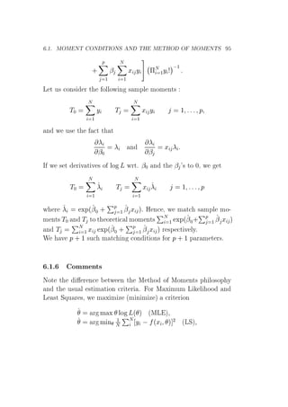 º½º ÅÇÅ ÆÌ ÇÆ ÁÌÁÇÆË Æ ÌÀ Å ÌÀÇ Ç ÅÇÅ ÆÌË
·
Ô
½
¬
Æ
½
Ü Ý
 
¥Æ
½Ý
¡ ½
Ä Ø Ù× ÓÒ× Ö Ø ÓÐÐÓÛ Ò × ÑÔÐ ÑÓÑ ÒØ×
Ì¼
Æ
½
Ý Ì
Æ
½
Ü Ý ½ Ô
Ò Û Ù× Ø Ø Ø Ø
¬¼
Ò
¬
Ü
Á Û × Ø Ö Ú Ø Ú × Ó ÐÓ Ä ÛÖØº ¬¼ Ò Ø ¬ ³× ØÓ ¼¸ Û Ø
Ì¼
Æ
½
Ì
Æ
½
Ü ½ Ô
Û Ö ÜÔ´¬¼ ·
ÈÔ
½ ¬ Ü µ À Ò ¸ Û Ñ Ø × ÑÔÐ ÑÓ¹
Ñ ÒØ× Ì¼ Ò Ì ØÓ Ø ÓÖ Ø Ð ÑÓÑ ÒØ×
ÈÆ
½ ÜÔ´¬¼·
ÈÔ
½ ¬ Ü µ
Ò Ì
ÈÆ
½ Ü ÜÔ´¬¼ ·
ÈÔ
½ ¬ Ü µ Ö ×Ô Ø Ú ÐÝº
Ï Ú Ô · ½ ×Ù Ñ Ø Ò ÓÒ Ø ÓÒ× ÓÖ Ô · ½ Ô Ö Ñ Ø Ö×º
º½º ÓÑÑ ÒØ×
ÆÓØ Ø Ö Ò ØÛ Ò Ø Å Ø Ó Ó ÅÓÑ ÒØ× Ô ÐÓ×ÓÔ Ý
Ò Ø Ù×Ù Ð ×Ø Ñ Ø ÓÒ Ö Ø Ö º ÓÖ Å Ü ÑÙÑ Ä Ð ÓÓ Ò
Ä ×Ø ËÕÙ Ö ×¸ Û Ñ Ü Ñ Þ ´Ñ Ò Ñ Þ µ Ö Ø Ö ÓÒ
Ö Ñ Ü ÐÓ Ä´ µ ´ÅÄ µ
Ö Ñ Ò ½
Æ
ÈÆ
Ý   ´Ü µ ¾ ´ÄËµ
 