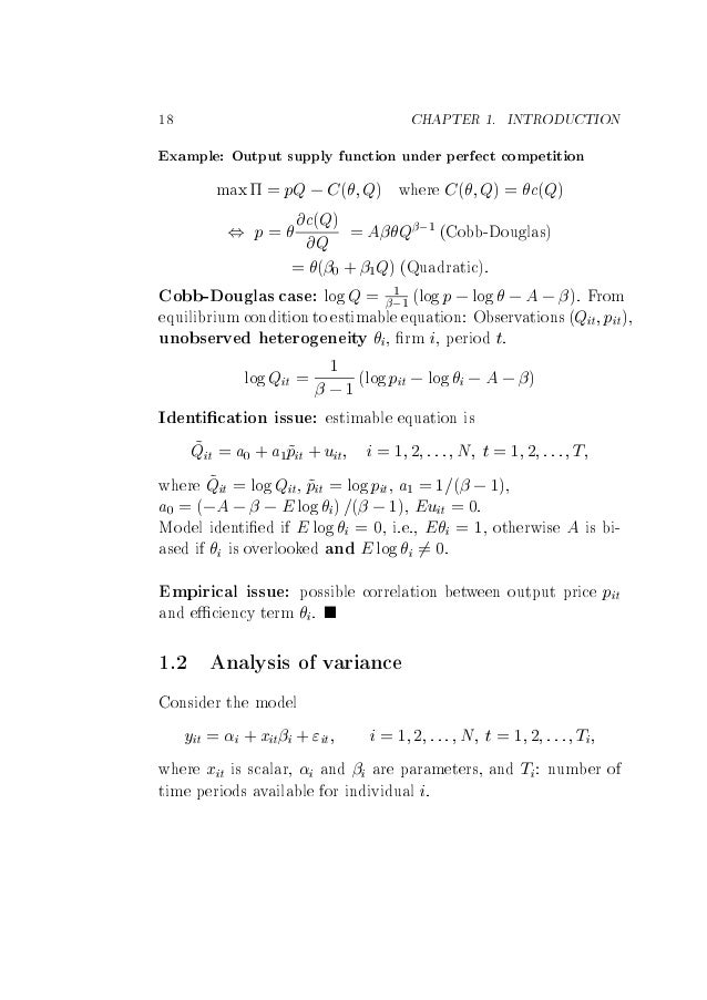 Panel Data Econometrics And Gmm Estimation