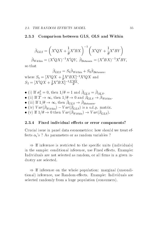 Panel Data Econometrics And Gmm Estimation