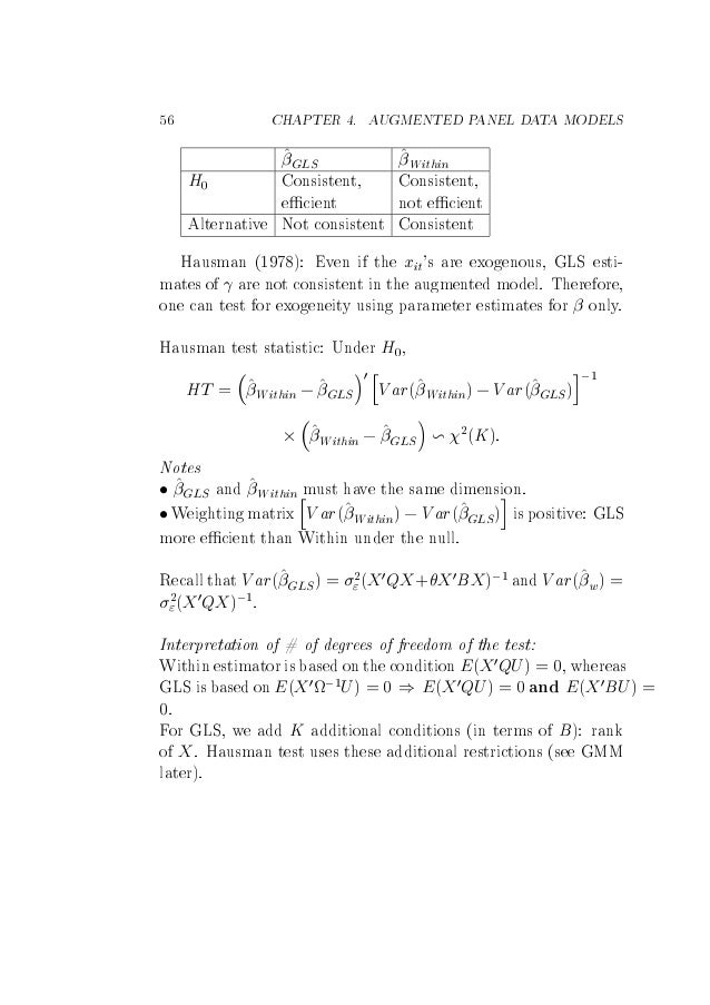 Panel Data Econometrics And Gmm Estimation