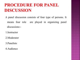 Panel Discussion Method Panel discusion | PPTX