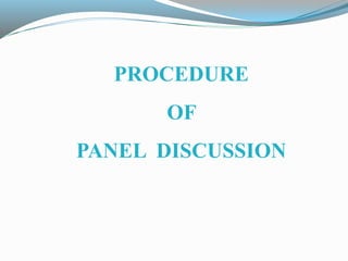 Panel discussion | PPTX
