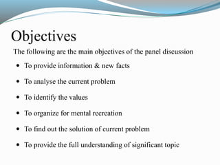 Panel discussion | PPTX