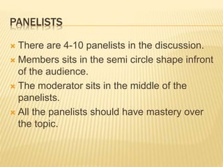 Panel discussion ppt | PPTX