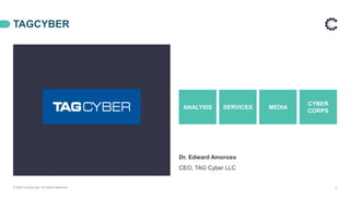 TAGCYBER
© 2020 ControlCase. All Rights Reserved. 6
Dr. Edward Amoroso
CEO, TAG Cyber LLC
ANALYSIS SERVICES MEDIA
CYBER
CORPS
 