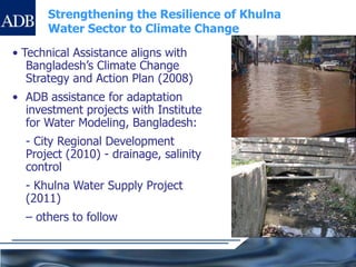 Among the world’s cities most likely to be severely affected by climate change