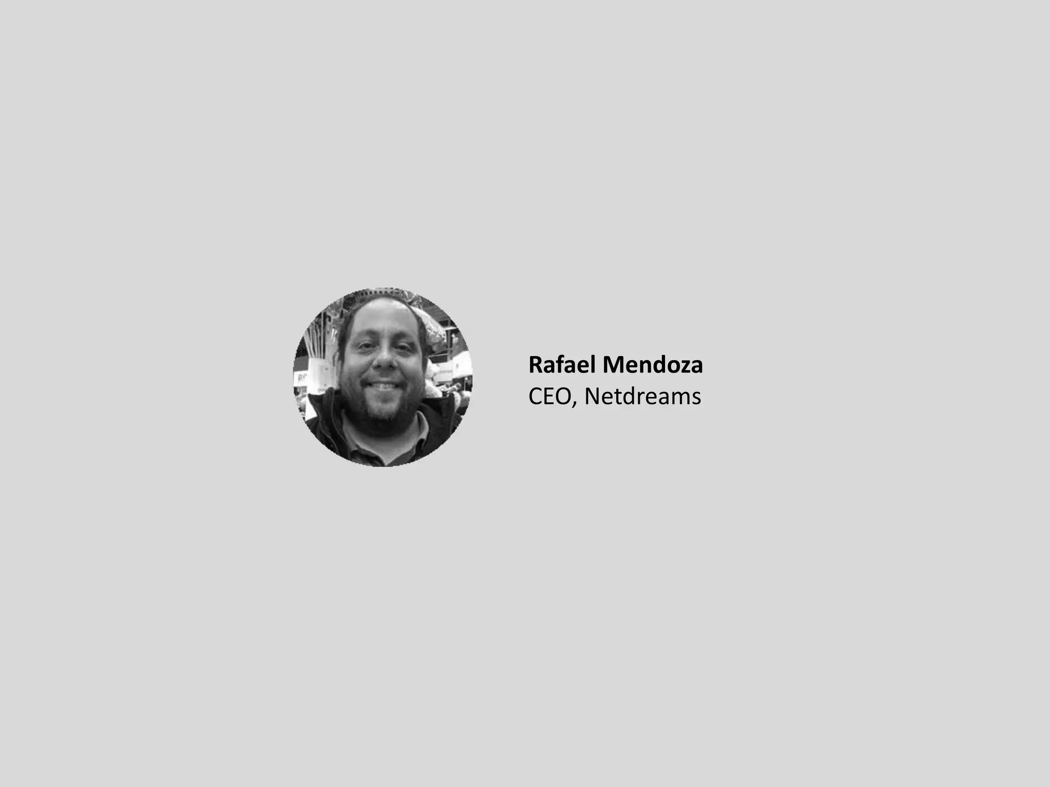 Rafael Mendoza
CEO, Netdreams