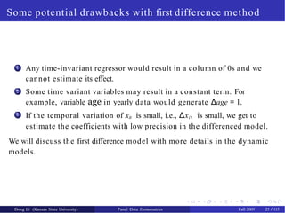 panel data analysis with implications and importance | PPTX