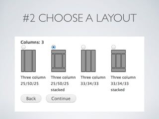 #2 CHOOSE A LAYOUT
 