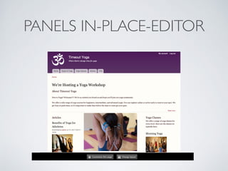 PANELS IN-PLACE-EDITOR
 