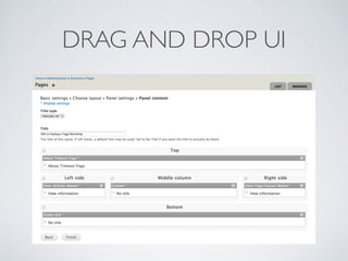 DRAG AND DROP UI
 