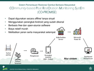 Riset aksi partisipatif untuk pencegahan kebakaran dan restorasi gambut berbasis masyarakat: Model bisnis, sekat kanal dan sistem pemantauan partisipatif