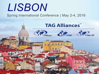 Spring International Conference | May 2-4, 2016
	
LISBON
 